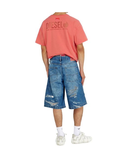 DIESEL Pink X Tinder Logo-Print Short-Sleeve T-Shirt for men
