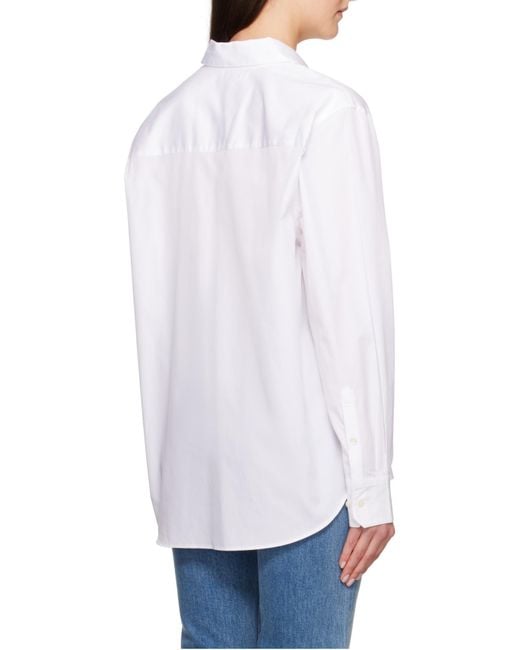 Anine Bing White Essie Shirt