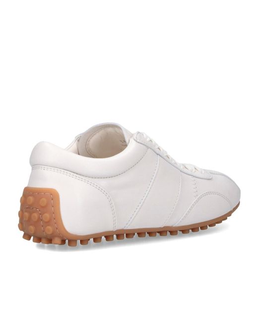Tod's White Sneakers "t-marathon" In Nappa