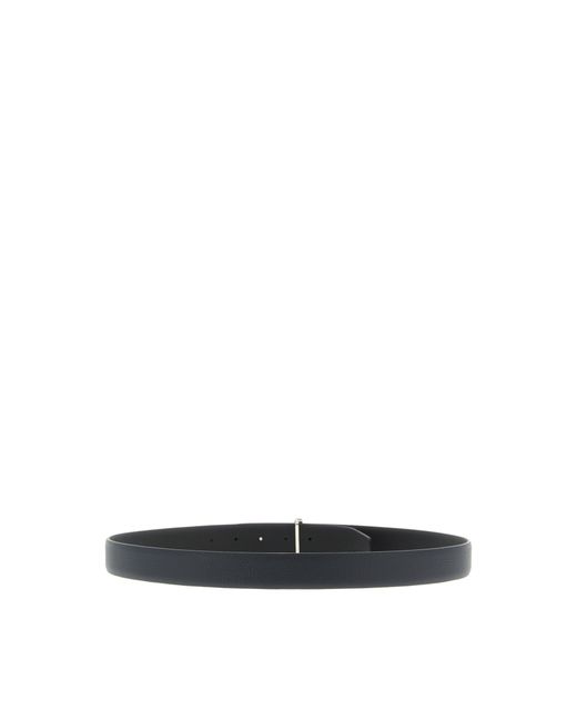 Tom Ford White Hammered-Texture Double-Sided Leather Belt for men