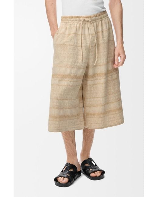 Loewe Natural Drawstring Shorts for men