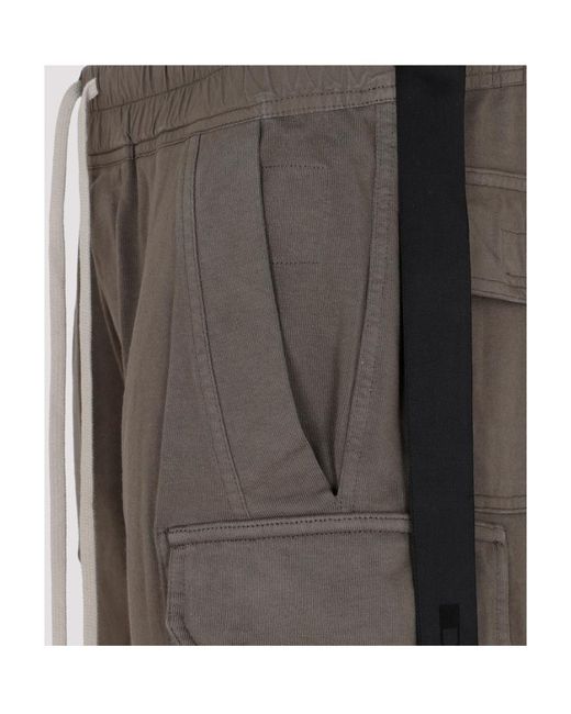 Rick Owens Gray Cargo Slim-Fit Trousers for men