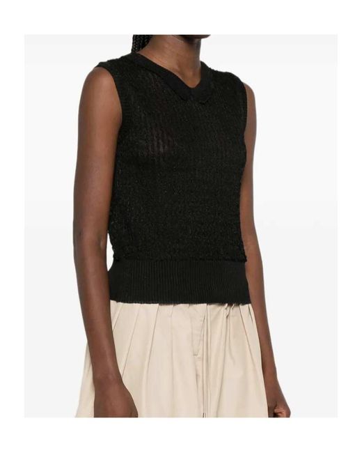 Maison Margiela Black Sleeveless Vest