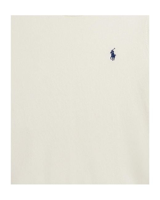 Polo Ralph Lauren White Short-Sleeve Logo Detail T-Shirt
