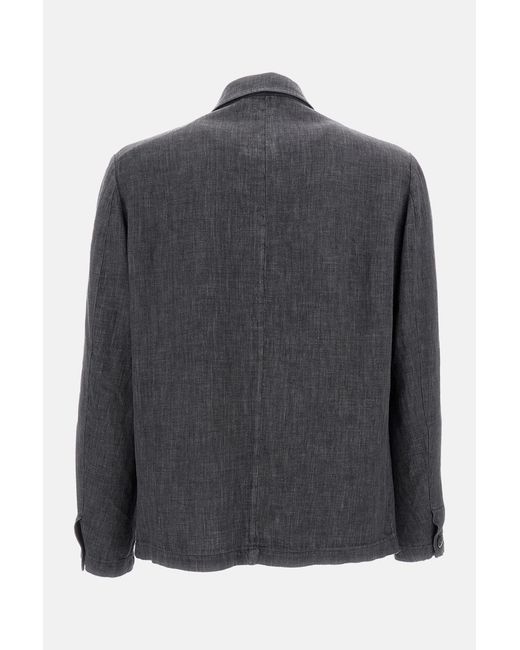 Barena Gray Single-Breasted Blazer for men