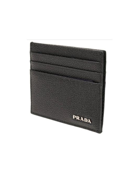 Prada Black Logo Card Bag