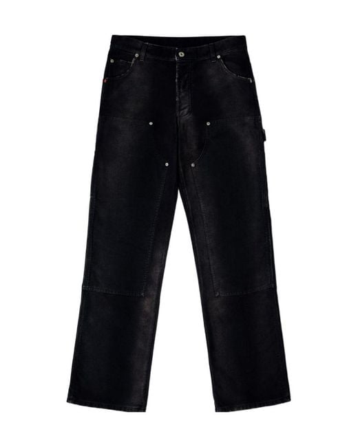 Heron Preston Blue Carpenter Wide Leg Jeans for men