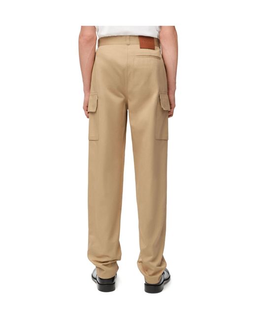 Loewe Natural Straight-Leg Cargo Trousers for men