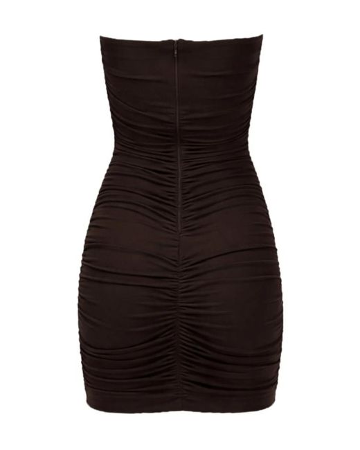 Elisabetta Franchi Black Strapless Dress