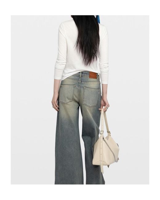 Zadig & Voltaire White Henley T-Shirt Tina
