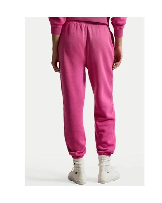 Polo Ralph Lauren Pink Logo Embroidered Drawstring Pants