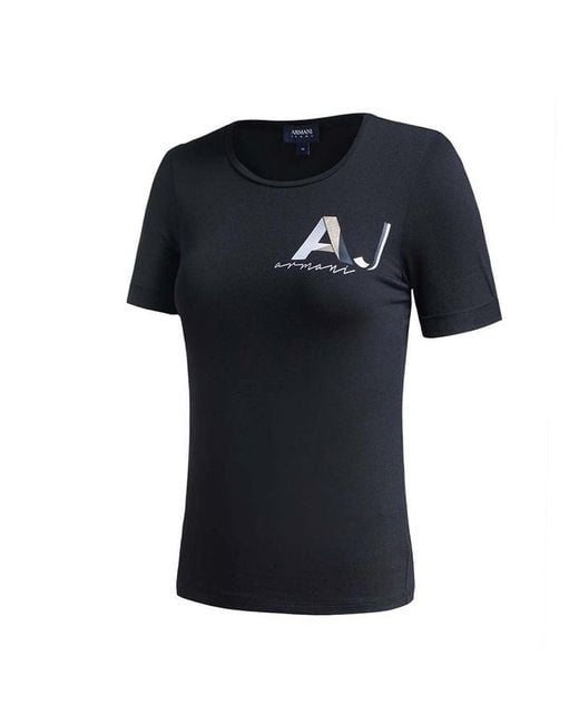 Armani Jeans Blue Logo T-Shirt
