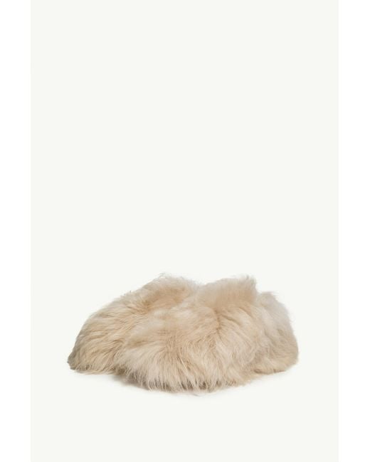 Moncler Natural Snug Shearling Flats