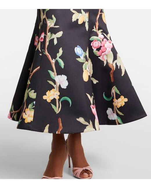 Leo Black Sofia Embellished Floral Maxi Dress