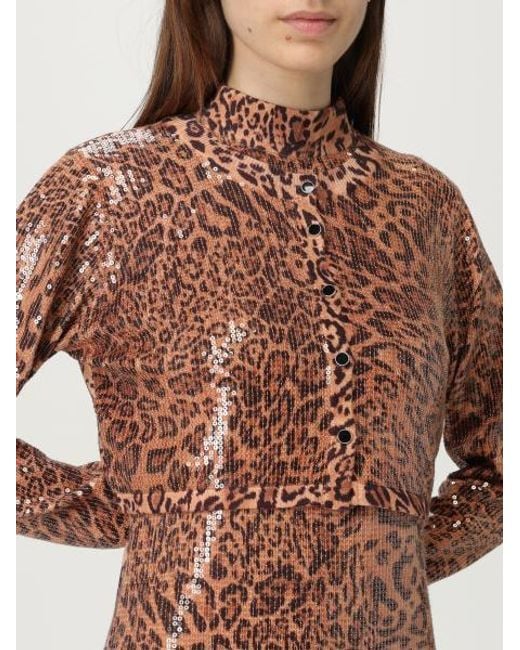 Twinset Brown Leopard Print Cardigan