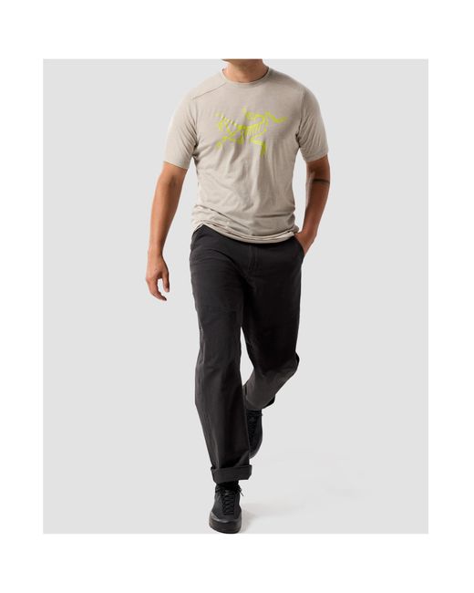 Arc'teryx Gray Ionia Merino Wool Logo Shirt Ss for men