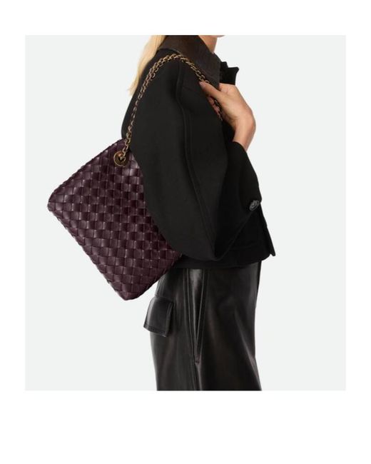 Bottega Veneta Purple Small Andiamo Chain