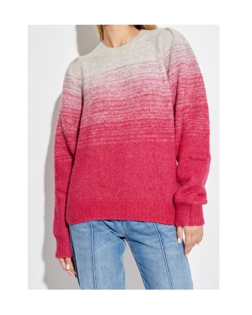Isabel Marant Pink Isabel Marant Étoile Peytona Crewneck Knitted Jumper