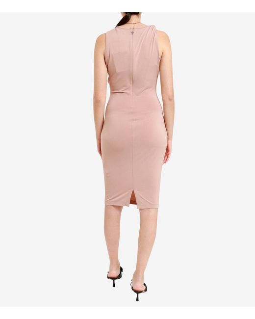 Aniye By Pink Asymmetric Neckline Dress