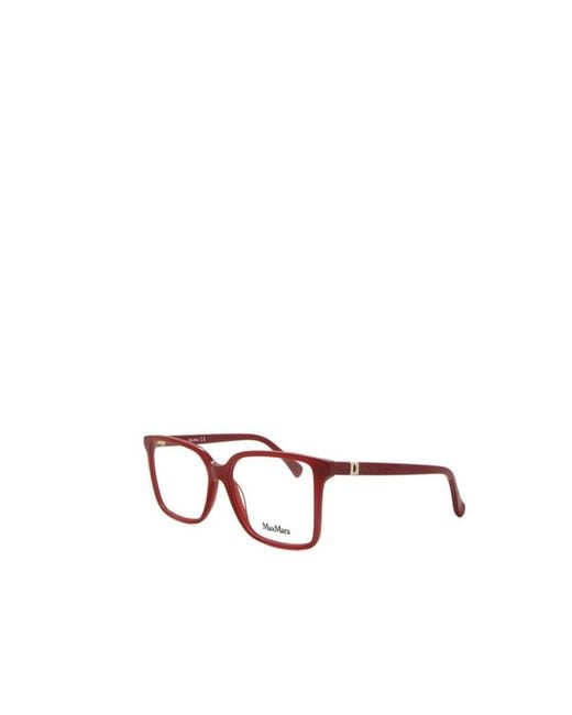 Max Mara White Square Frame Glasses