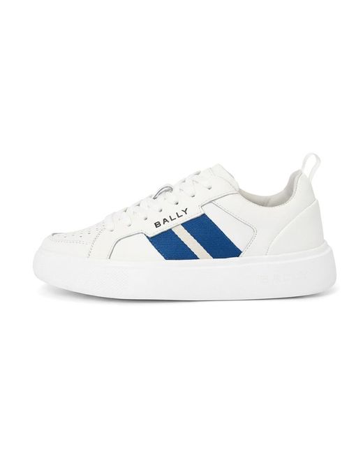 Bally Blue Lace-Up Sneakers