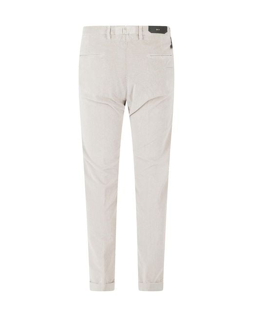 Briglia 1949 Gray Casual Trousers With Belt Loops for men