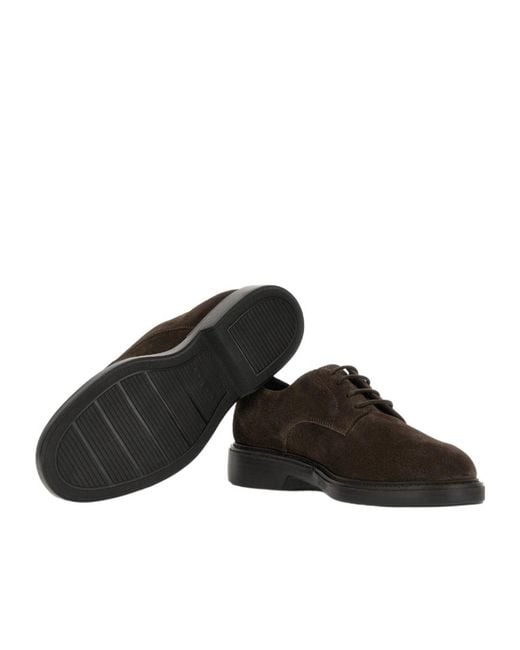 Hogan Brown Urbano Lace-Up Derby Shoes for men