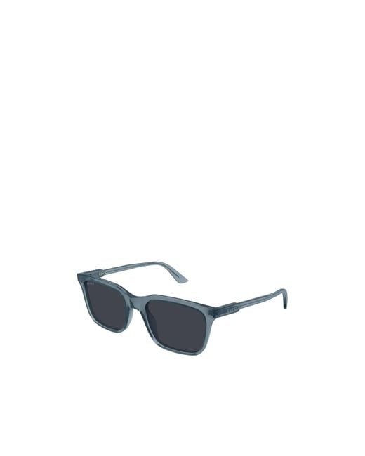 Gucci Blue Eyewear Rectangle Frame Sunglasses for men