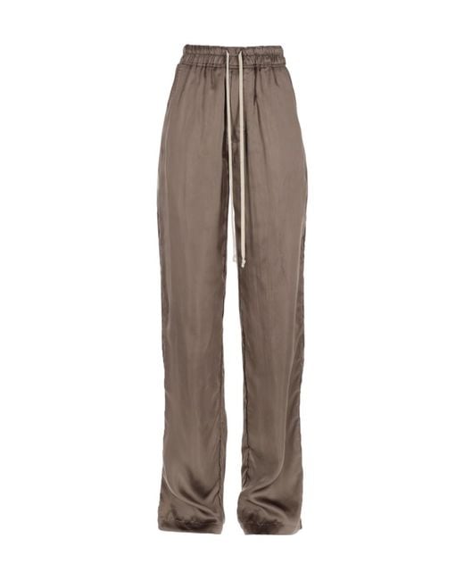 Rick Owens Brown Dietrich Drawstring Pants