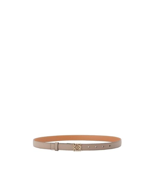 Loewe White Anagram Buckled Belt