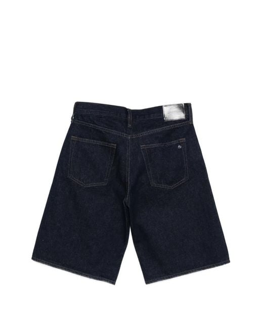 Rag & Bone Blue Denim Shorts With Belt Loops