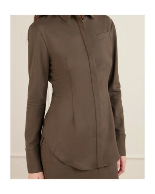 TOVE Brown Long Sleeve Shirt