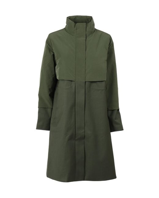 K-Way Green Ella Long Hybrid Jacket