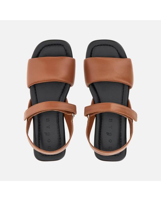 Hogan Brown Leather Flats