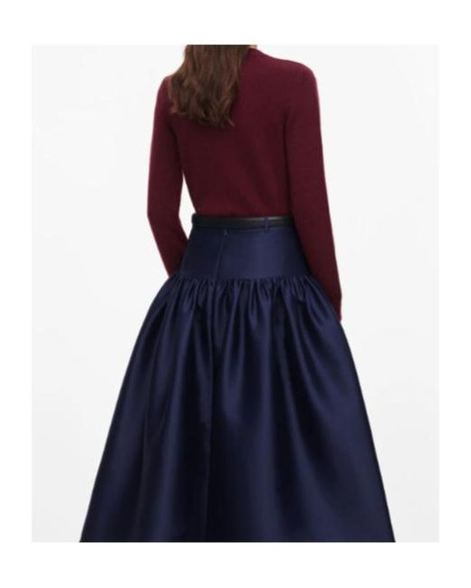 Self-Portrait Purple Burgundy Flower Wool Jumper