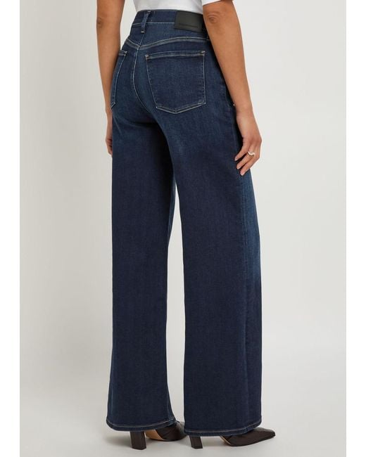 Citizens of Humanity Blue Lyra Wide-Leg Jeans