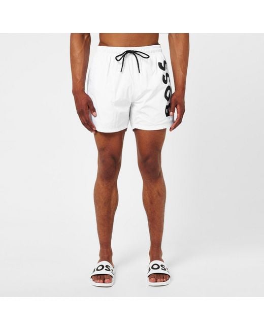 Boss White Quick-Drying Shorts for men