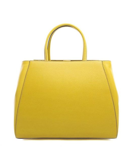 Fendi Yellow Logo Handbag