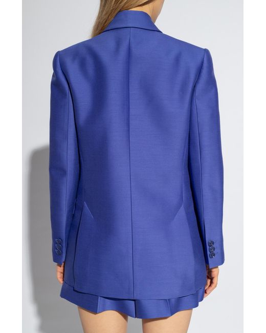 Zimmermann Blue Natura Double-Breasted Blazer