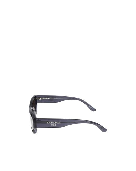 Balenciaga White Eyewear Rectangular Frame Sunglasses for men
