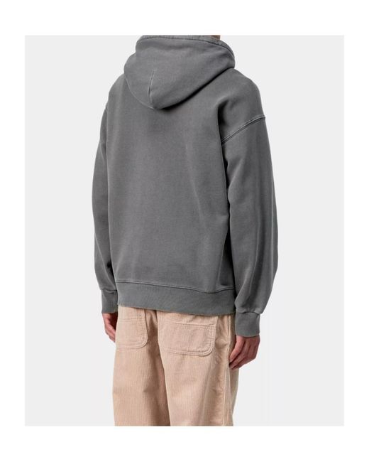 Carhartt Gray Vista Logo Patch Crewneck Sweatshirt for men
