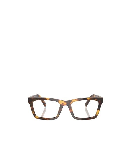 Miu Miu White Eyewear Square-Frame Glasses