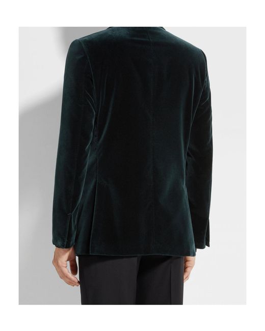 Zegna Black Single-Breasted Suit Jacket for men