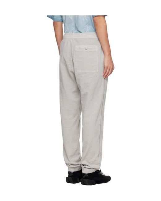 Stone Island White Logo-Patch Track Pants for men