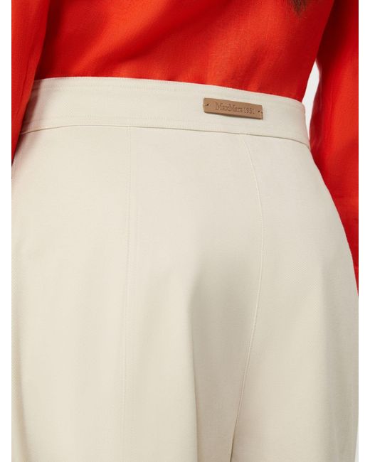 Max Mara Natural Stretch-Cotton Cargo Trousers