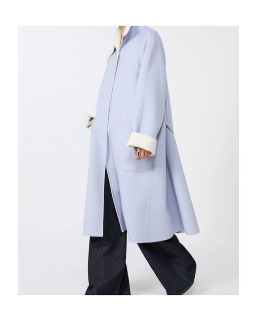 Sportmax Blue Button Pockets Coat