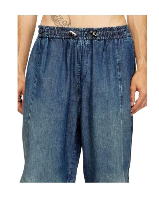 DIESEL Blue D-Pari-S Relaxed Jeans for men