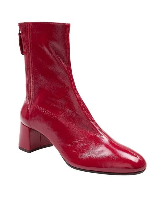 Aquazzura Red Honore Bootie