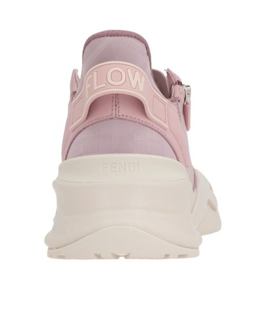 Fendi Pink Flow Low-Top Sneakers
