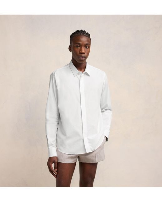 AMI White Ami-De-Coeur-Motif Cotton Shirt for men